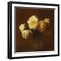 Six Yellow Roses in a Vase-Henri Fantin-Latour-Framed Giclee Print