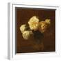 Six Yellow Roses in a Vase-Henri Fantin-Latour-Framed Giclee Print