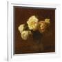 Six Yellow Roses in a Vase-Henri Fantin-Latour-Framed Giclee Print