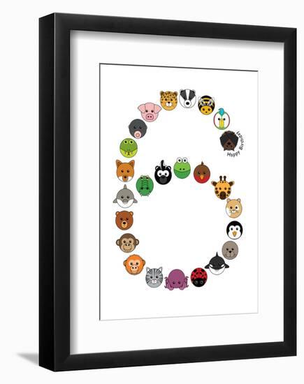 Six-null-Framed Giclee Print