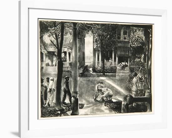 Sixteen East Gay Street, 1923-24-George Wesley Bellows-Framed Giclee Print