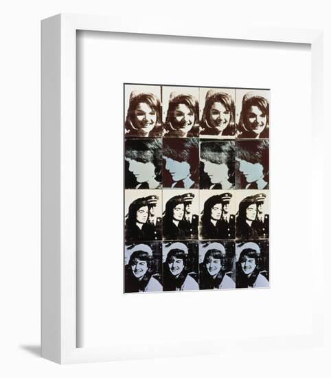 Sixteen Jackies, 1964-Andy Warhol-Framed Art Print