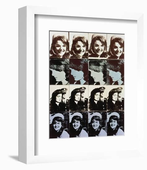 Sixteen Jackies, 1964-Andy Warhol-Framed Art Print