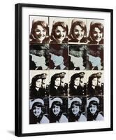 Sixteen Jackies, 1964-Andy Warhol-Framed Art Print