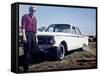 Sixteen Year Old Boy Stands with His 1960 Mercury Comet Automobile, Ca. 1962-null-Framed Stretched Canvas