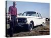 Sixteen Year Old Boy Stands with His 1960 Mercury Comet Automobile, Ca. 1962-null-Stretched Canvas