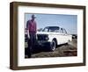 Sixteen Year Old Boy Stands with His 1960 Mercury Comet Automobile, Ca. 1962-null-Framed Photographic Print