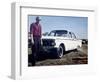 Sixteen Year Old Boy Stands with His 1960 Mercury Comet Automobile, Ca. 1962-null-Framed Photographic Print