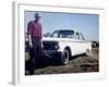 Sixteen Year Old Boy Stands with His 1960 Mercury Comet Automobile, Ca. 1962-null-Framed Photographic Print