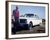 Sixteen Year Old Boy Stands with His 1960 Mercury Comet Automobile, Ca. 1962-null-Framed Photographic Print