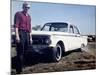 Sixteen Year Old Boy Stands with His 1960 Mercury Comet Automobile, Ca. 1962-null-Mounted Photographic Print