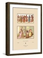 Sixteenth Century Fashions of the Polish Nobility-Racinet-Framed Art Print