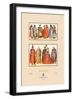 Sixteenth Century Fashions of the Polish Nobility-Racinet-Framed Art Print