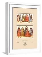 Sixteenth Century Fashions of the Polish Nobility-Racinet-Framed Art Print