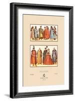 Sixteenth Century Fashions of the Polish Nobility-Racinet-Framed Art Print