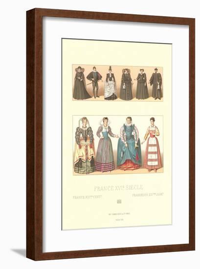 Sixteenth Century French Fashion-null-Framed Art Print