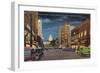 Sixteenth Street at Night, Denver-null-Framed Art Print