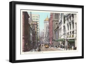 Sixth Avenue, Pittsburgh, Pennsylvania-null-Framed Art Print