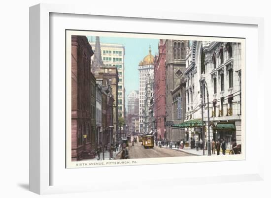 Sixth Avenue, Pittsburgh, Pennsylvania-null-Framed Art Print