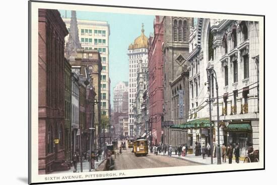 Sixth Avenue, Pittsburgh, Pennsylvania-null-Mounted Art Print