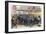 Sixth Massachusetts Regiment Leaving Jersey City by Train for the Civil War, c.1861-null-Framed Giclee Print