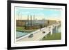 Sixth Street Bridge, Kenosha, Wisconsin-null-Framed Premium Giclee Print