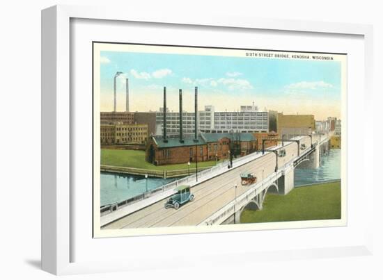 Sixth Street Bridge, Kenosha, Wisconsin-null-Framed Art Print