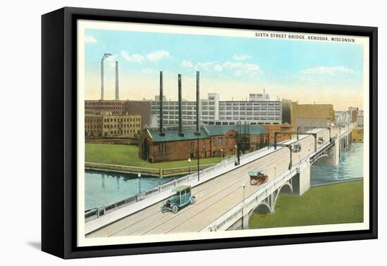 Sixth Street Bridge, Kenosha, Wisconsin-null-Framed Stretched Canvas