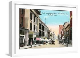 Sixth Street, St. Paul, Minnesota-null-Framed Art Print