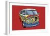 Sixties VW Hippy Van-Ron Magnes-Framed Giclee Print