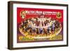 Sixty-Three Performing Horses in One Ring: Walter L. Main Shows-null-Framed Art Print