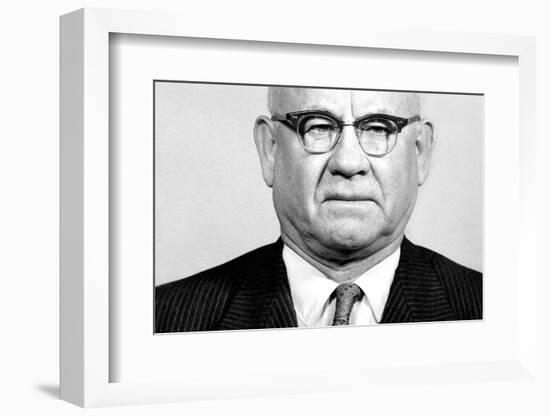 Sixty Year Old Man Portrait, Ca. 1960-null-Framed Photographic Print