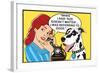 Size Doesn't Matter-Dog is Good-Framed Art Print