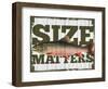 Size Matters-null-Framed Giclee Print