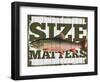 Size Matters-null-Framed Giclee Print