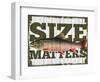 Size Matters-null-Framed Giclee Print