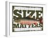 Size Matters-null-Framed Giclee Print