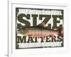 Size Matters-null-Framed Giclee Print