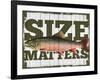 Size Matters-null-Framed Giclee Print