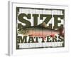 Size Matters-null-Framed Giclee Print