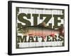 Size Matters-null-Framed Giclee Print