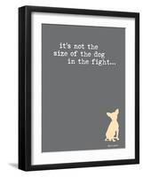 Size Of The Dog-Dog is Good-Framed Art Print