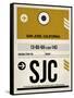 SJC San Jose Luggage Tag I-NaxArt-Framed Stretched Canvas