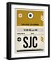 SJC San Jose Luggage Tag I-NaxArt-Framed Art Print