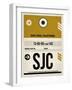 SJC San Jose Luggage Tag I-NaxArt-Framed Art Print