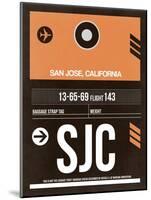 SJC San Jose Luggage Tag II-NaxArt-Mounted Art Print