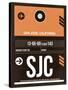 SJC San Jose Luggage Tag II-NaxArt-Stretched Canvas