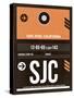 SJC San Jose Luggage Tag II-NaxArt-Stretched Canvas