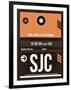 SJC San Jose Luggage Tag II-NaxArt-Framed Art Print