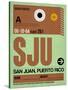 SJU San Juan Luggage Tag I-NaxArt-Stretched Canvas